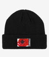 ROSETTE PATCH BEANIE