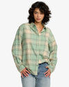 Camisa LS RVCA MABEL FLANNEL Sea Green