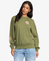 Sweat Basica Billabong SIGHTSEER WAVE Martini Olive M