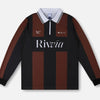 Rivvia Projects TEAM VV RPL LS POLO BROWN BLACK