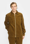 Overshirt Zipper Dustbrown XL