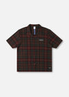 Rivvia Projects VV PLAID SS SHIRT BLACK BROWN