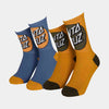 Santa Cruz Youth Socks Wheat & Heritage Blue