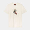 Santa Cruz T-Shirt Burnt Bone Hand Unbleached Cotton