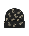 IKON PATTERN BEANIE Black