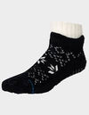 SNOWFLAKE COZY SLIPPER SOCK BLACK M