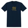 Krooked T-Shirt Two Eyes Navy/Yellow