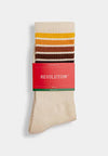 Jaquard Crew Sock Offwhite