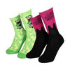 Santa Cruz Youth Socks Green & Pink