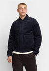 Padded Corduroy Jacket Darknavy