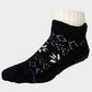 SNOWFLAKE COZY SLIPPER SOCK BLACK