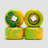 Slime Balls Wheels Face Melter Trip Balls 99a Green/Orange Swirl 56