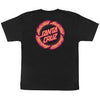 Youth Flame Ringed Dot T-Shirt Black 8-10