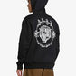 Sweat Fecho RVCA BENJ TIGER EYES ZIP Black