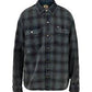 Too Busy To Work Check Shirt Black Check
