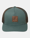 Bone RVCA VA ATW CURVED BRIM TRUCKER BALSAM GREEN O/S