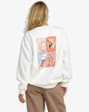 Sweat Basica RVCA SPANKY LOTERIA Vintage White