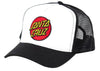 Santa Cruz Youth Cap Youth Classic Dot Cap White/Black_O/S
