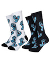 Multi Hand Sock (2 Pack) White & Black