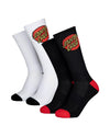 Santa Cruz Youth Socks White & Black